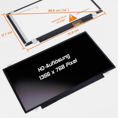 Led display matt - 14,0",